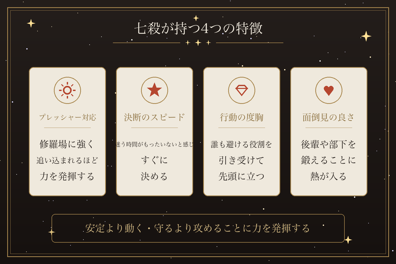 七殺が持つ4つの特徴